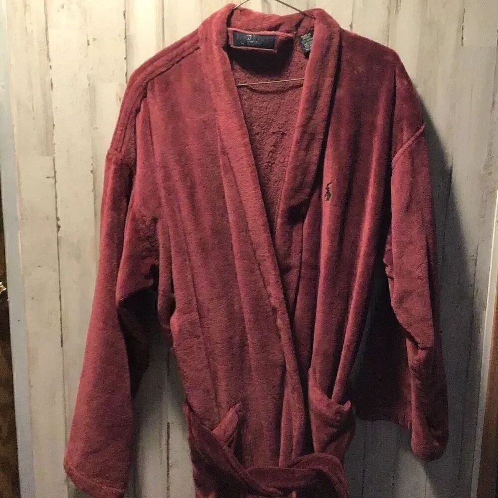 Vintage robe very heavy cotton by Ralph Lauren polo made in Brazil